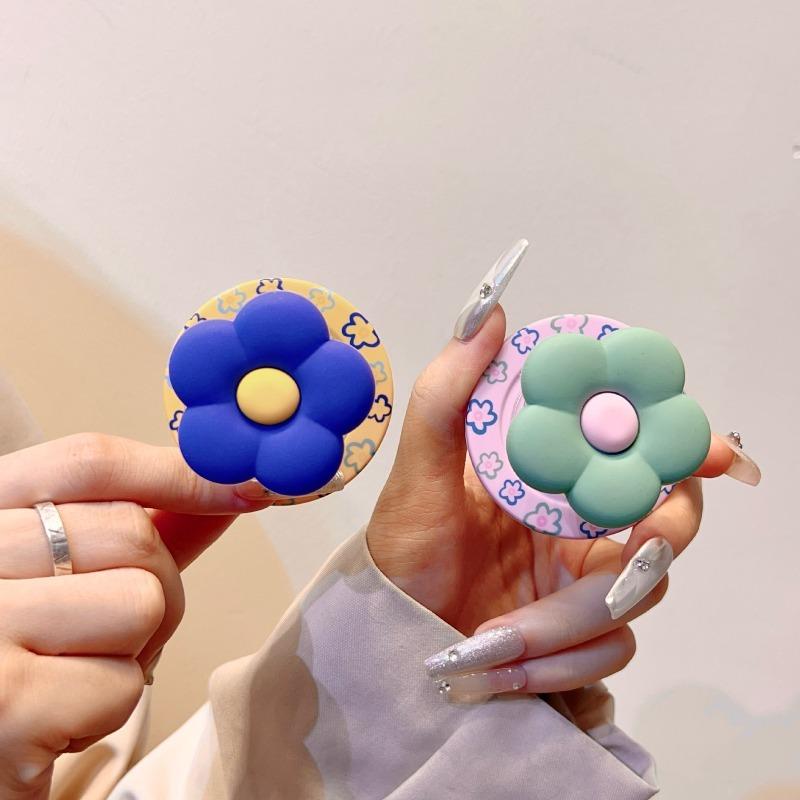 Colorful Flower Magnetic Phone Stand, fresh dopamine color, durable material, creative gift for fashion lovers.