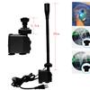 15W 800L/H Submersible Pond Fountain Pump with LED Lights 3 Nozzles for Fountains, Koi, Aquariums, Indoor/Outdoor Use