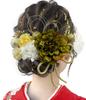 [JZOON] Coming-of-Age Ceremony Hair Ornament [10 Colors Available] Dried Flowers Dahlia Hydrangea Baby's Breath Artificial Flower Hair Accessory