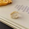 2025 New in Snake Bone Open Ring for Women Shiny Cubic Zirconia Copper Rings Couple Funny Party Jewelry Gifts