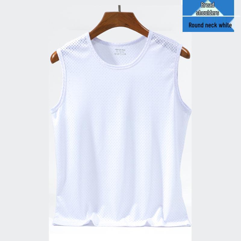 Men's Quick-Drying Ice Silk Mesh Sleeveless Sports Vest