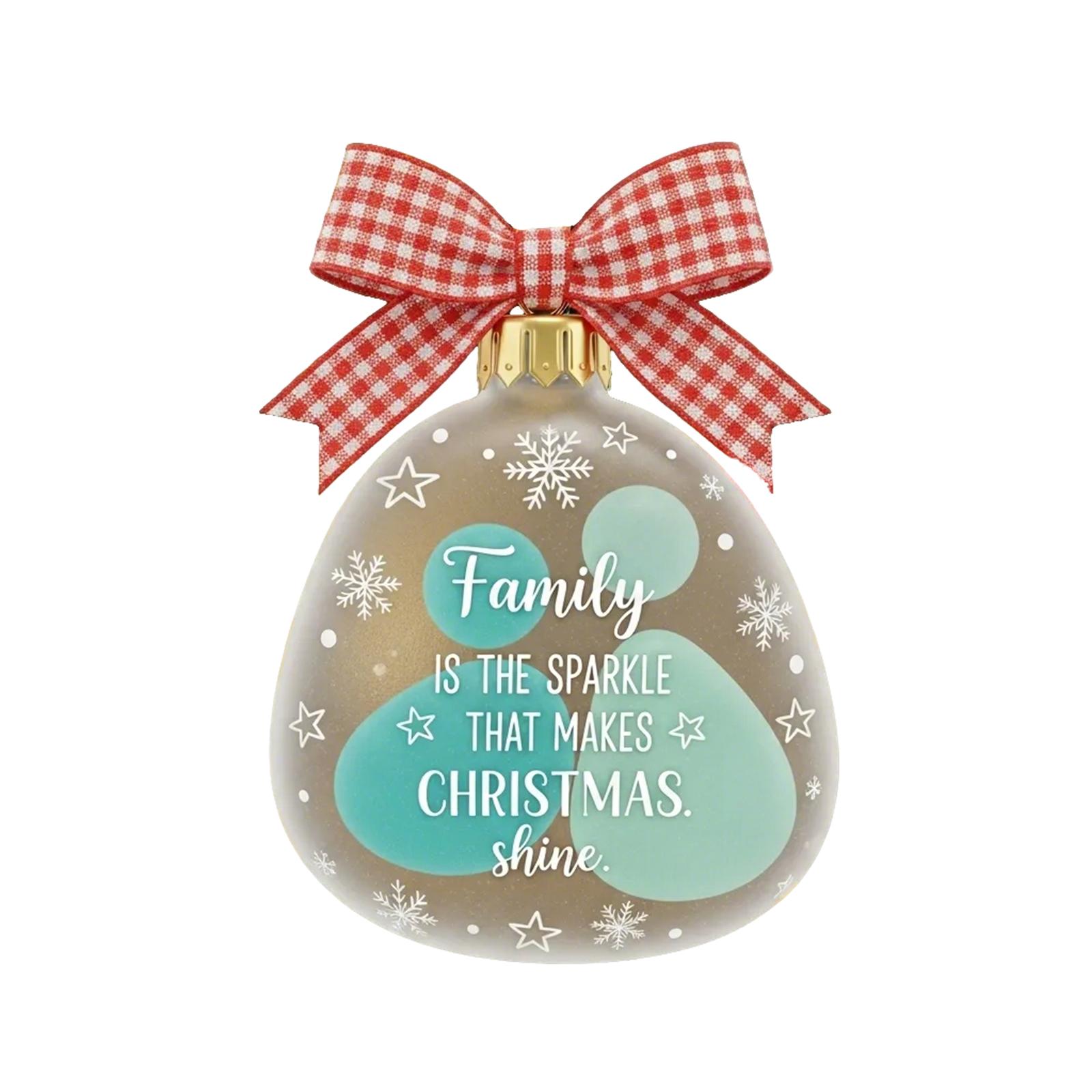 

Family Acrylic Ornaments Collection - Boho Coastal Sea Glass Decor, Easy To Hang With Cord One Size