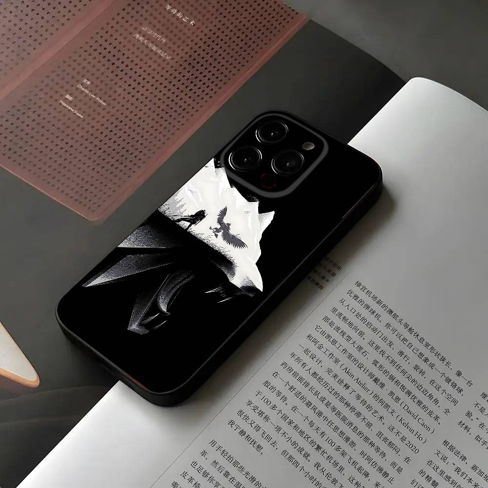 Game The R-Witcher Phone Case For Iphone 16 15 11 13 14 Pro Max 7 8 Plus X Xr Xs Max 12mini Black Shell Cover Case