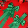 Christmas Cabinet Ribbons Bows Reusable Red Ribbons Festival Bows Green/Red Gift Wrapping Bow for Entryways Walls