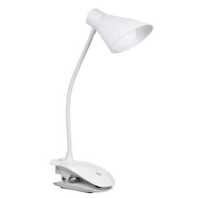 USB Rechargeable LED with Clamp Night Reading Lamp 3 Brightness Mode Table Light