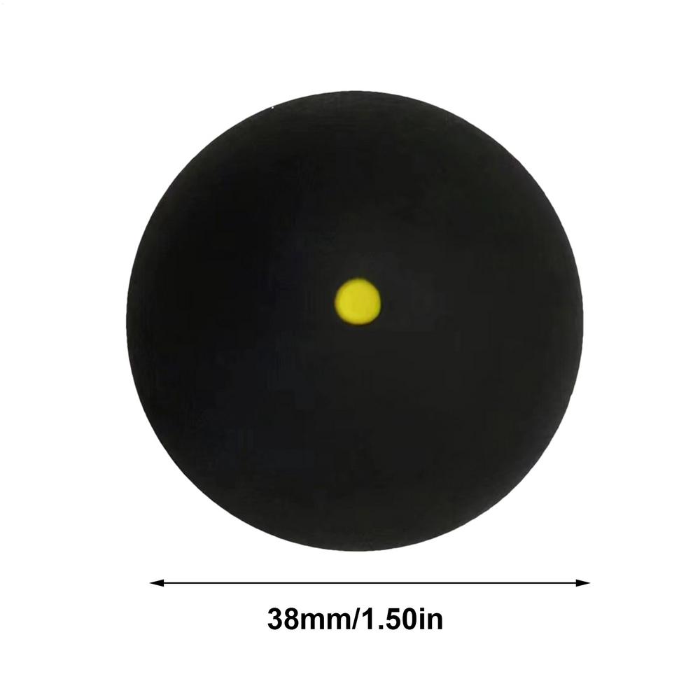 Single Dot Squash Balls, Rubber High Elastic Squash Racket Balls Long-Lasting Squash Balls, for Beginner Competition Training