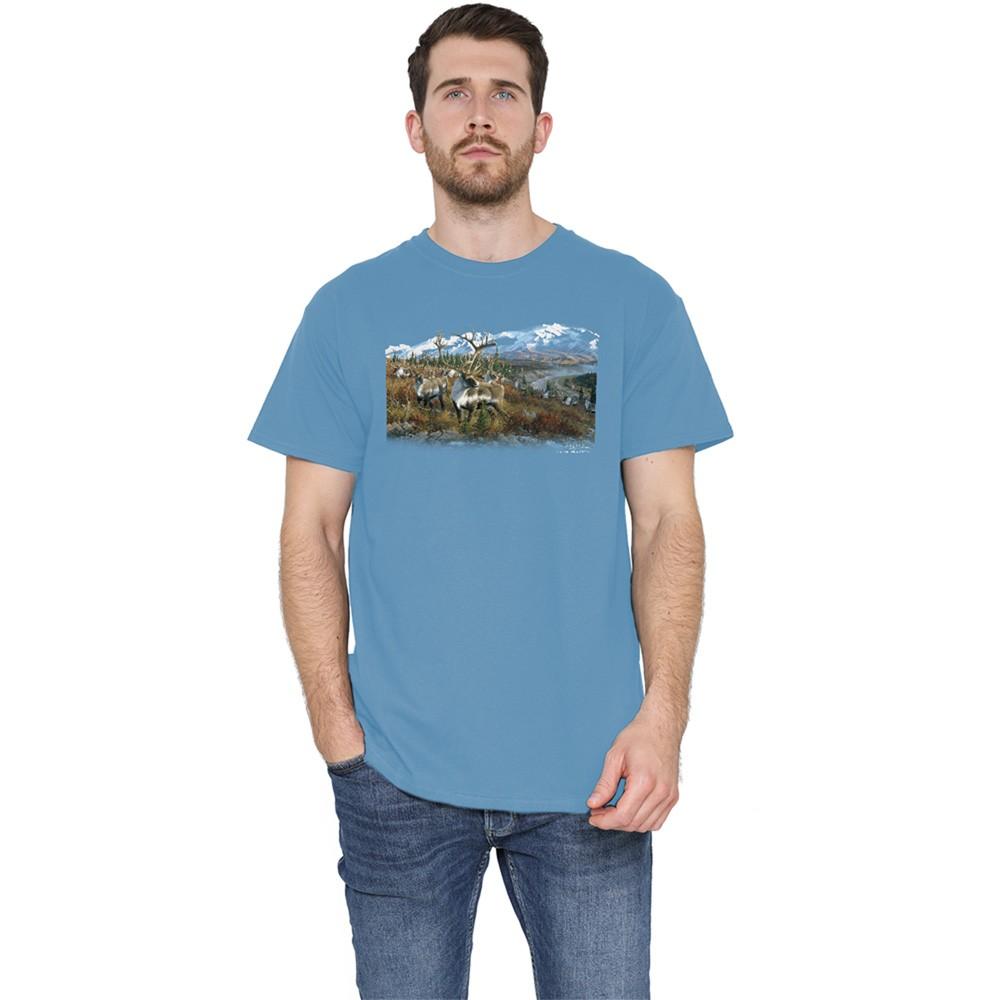 Wildlife Caribou T-Shirt S-3XL Carolina Blue XXXXL
