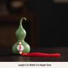 Yellow Clay Gourd Ceramic Ornament for Feng Shui: Fill Missing Corners In Southwest and Northeast, Enhance Gen Kun Palace, Balance Earth Elements.