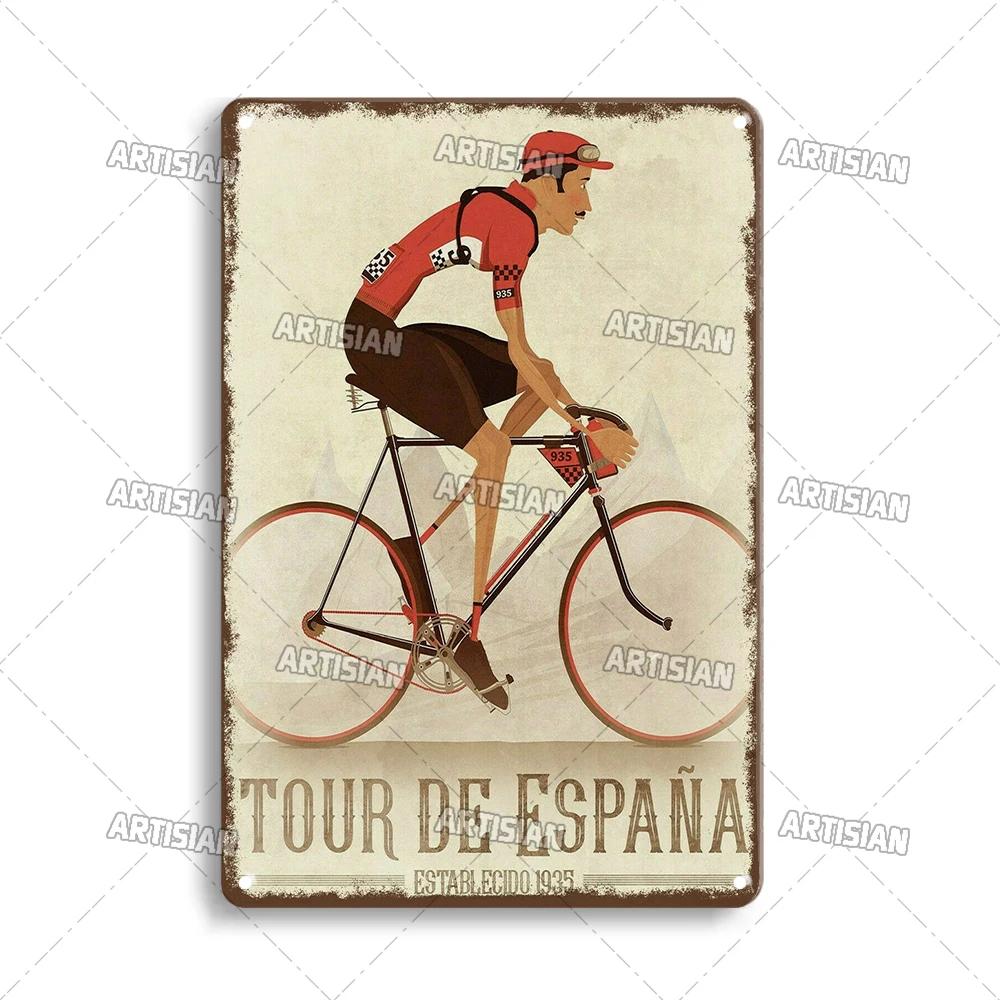 Segno di Latta Metallico Bicicletta Arrugginita Piatto Decorativo Casa Bar Studio Segni Metallici Poster Metallico Vintage Targhetta Metallica da Viaggio Piatto da Parete