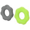 2pcs Hand Grip Strengthener Silicone 40lb Green Exerciser Ring 40lb Gray Strength Ring for Muscle Training Massage