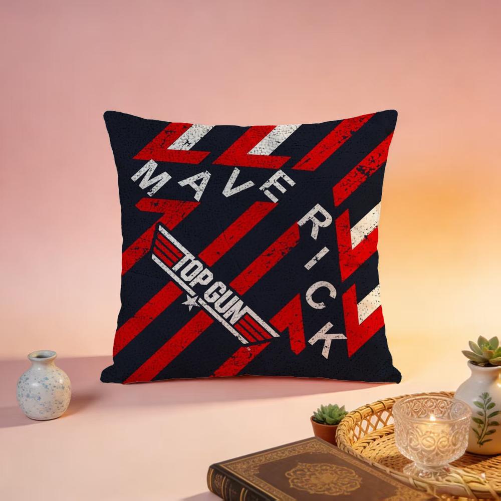 Fashion TTop Gunable Cushion Cover Premium SkinFriendly Pillow Case MultiPurpose for Home Office Travel