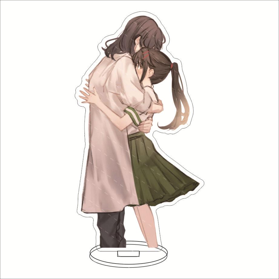 Anime Suzumeno Tojimari Suzume Movie Acrylic Stand Model Plate Decoration Desk Figure Display Girl Gift Artist Products Standee