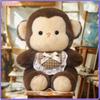 Lovely Monkey Plush Toys Cartoon Stuffed Animals Soft Dolls Baby Accompany Sleep Pillow Kids Birthday Gifts Back To School Gifts