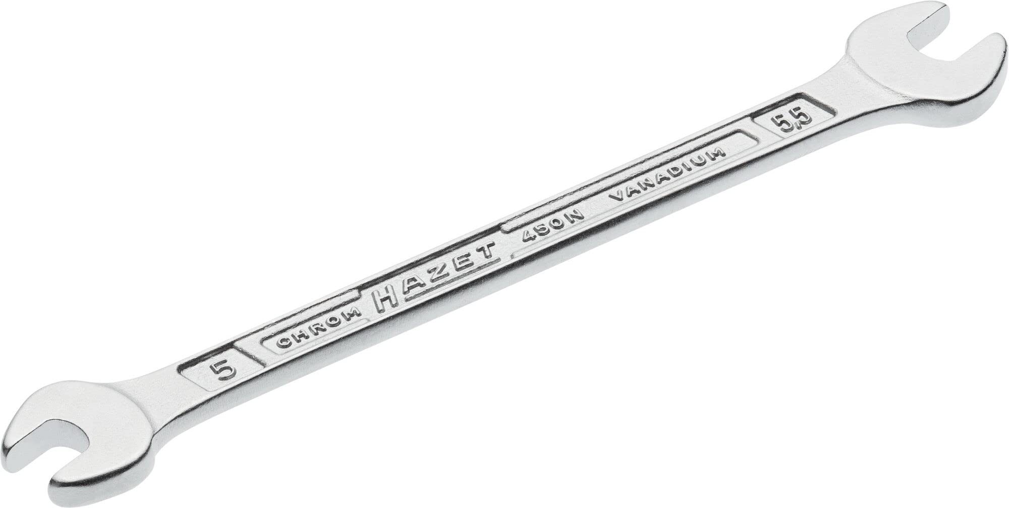

HAZET Double-ended Wrench, Silver, 5 x 5.5 mm [Official Japanese Import] 450N5X5.5