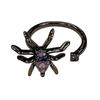 Dark Purple Spidera Punk Ring Adjustable Gothic Jewelry For Halloween Cosplay And Retro Fashion