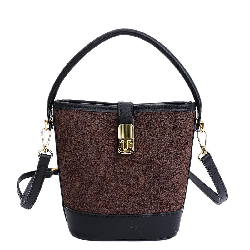 

Niche matte bag messenger bag women s bucket bag new high-end versatile handbag commuter shoulder bag