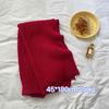 [Dai Green] New atmosphere Christmas red grid soft waxy matching gift scarf high-end style fashion scarf