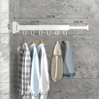 Foldable Drying Rack, Retractable Drying Racks For Laundry, Aluminum Alloy Push-pull Retractable