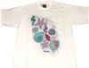 Rara Camiseta Sparkly de Cavalos-marinhos, Estrelas-do-mar e Conchas de Aruba dos anos 90 Nova! Camiseta Unissex MED Ponto Único