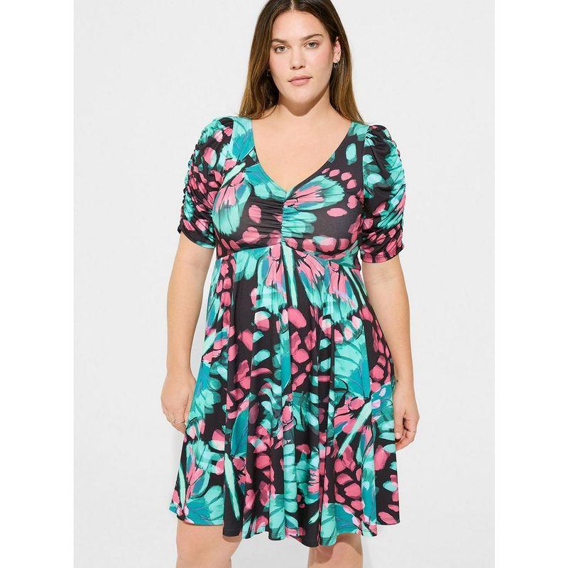 

100.00кг Полная Девушка Большого Размера плюс Размер Утягивающее Талию Похудение Женская Одежда Мини Вязаное Платье на Кулиске с Коротким Рукавом Picture Color 1