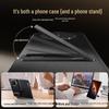 Honor Magic V6 Genuine Leather Flip Phone Case with Stand