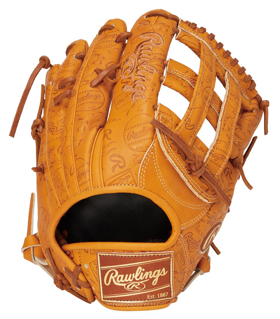 

Rawlings HOH RETRO STAMP Baseball Outfielder Rich inches Glove, Softball, Model, GR6HSB88, Tan, 12.5 (Right-handed throw)