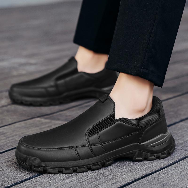 Genuine Leather Men Casual Shoes Black Brown Business Formal Shoes Lightweight Man Loafers Comfortable Male Footwear Moccasins