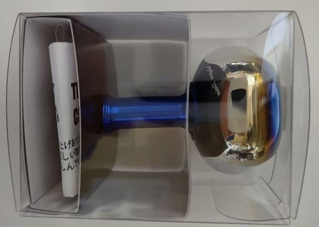 

LIVRE 10803 PT35 Knob (Single) for Shimano and Daiwa, Fire & Blue