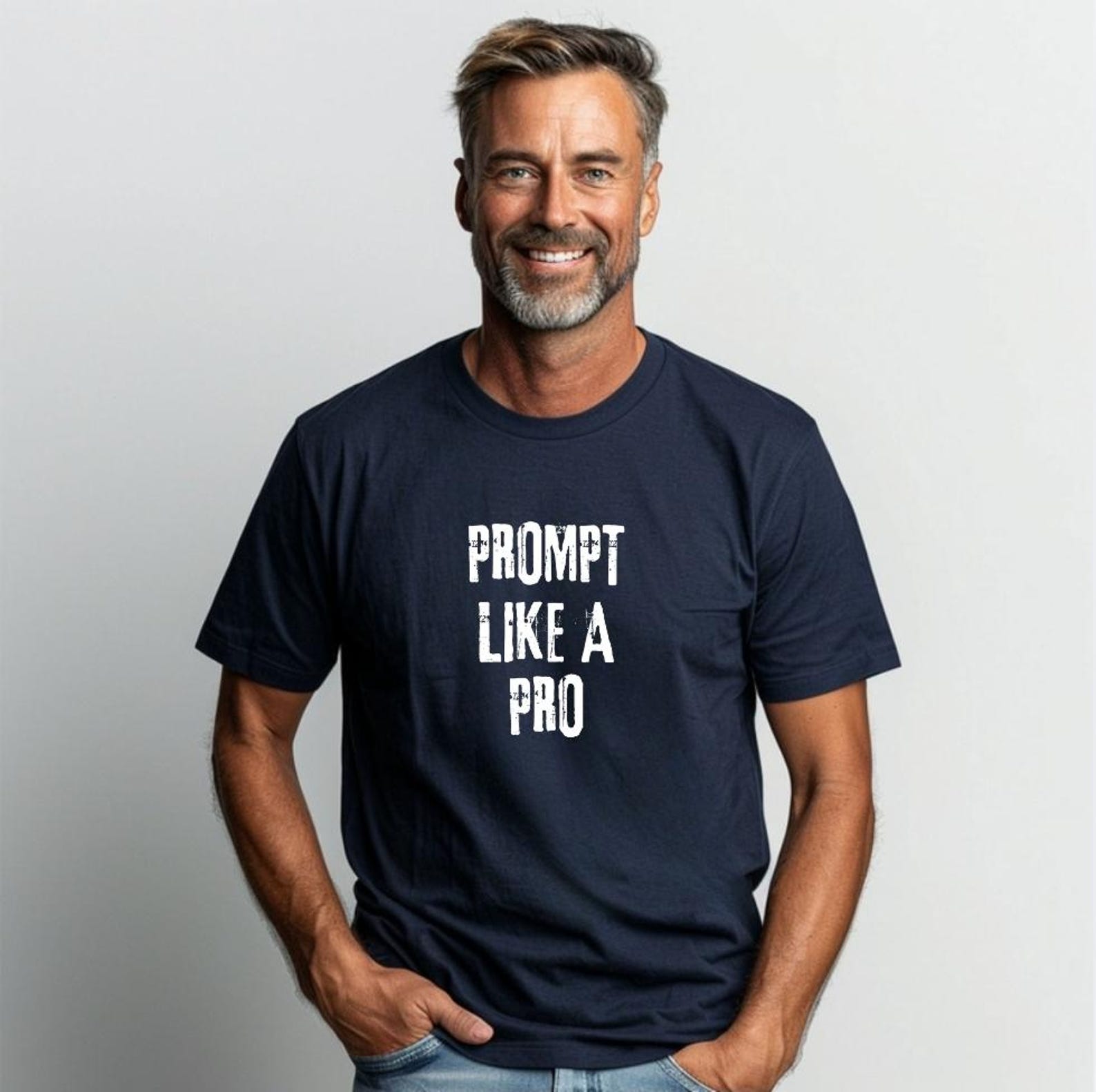 Prompt Like a Pro Shirt, AI Prompt Engineer T-Shirt, ChatGPT Humor Tee, Artificial Intelligence Gift, Prompting Expert Graphic Tee XL