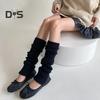 1 Paar Winter-Beinstulpen, warm, japanischer Stil, JK-Beinstulpen, Streifen, dehnbare Passform, strickende Wadensocken, für Party, Sport, Yoga, Tanz