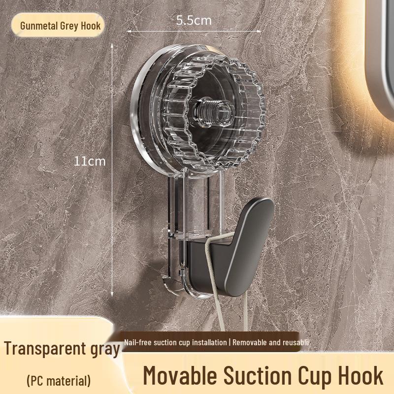 Wow Rotating Suction Cup Hook - Strong, No-Drill Adhesive for Bathroom, Kitchen, or Door.