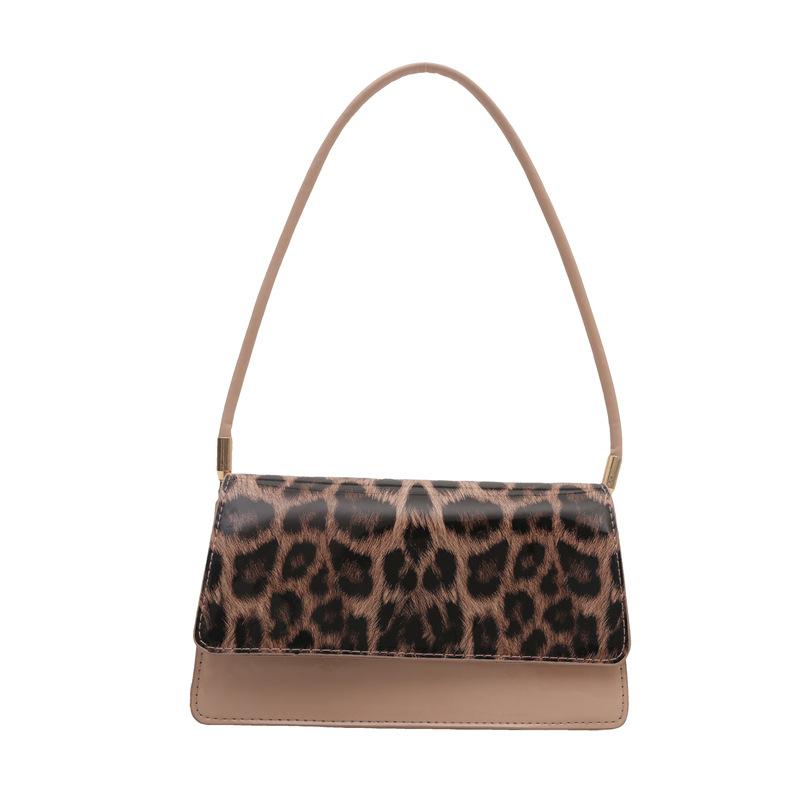 High-End Leopard Print Bag Women'S Trendy Fashion Messenger Bag Women'S Niche Versatile Single Shoulder Armpit Bag