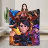 Trollhunters Tales Of Arcadia Flannel Blankets Soft Durable Throw Blanket for Couch Chair Travel Office Bedspread Sofa Bed Cover