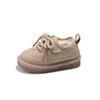 2024 New Girls Flats Fashion Kids Casual Shoes Solid Color Children Platform Loafers Warm Cotton Shoes Soft Breatheable Cute PU