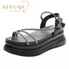 Fashion AIYUQI Sandals Women New 2025 Summer Girl Sandals Outside Platform  Heel Height 7cm Fashion Rhinestone Korean Women's Sandal
