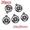 New Fashion Black Plated Charms Spider Star Wings Butterfly Horse Metal Alloy Pendant DIY Charms for Jewelry Making Findings