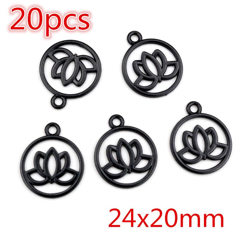 New Fashion Black Plated Charms Spider Star Wings Butterfly Horse Metal Alloy Pendant DIY Charms for Jewelry Making Findings