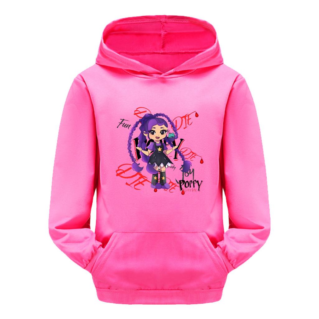 5593 Kids Girls Lily Lovebraids Print Casual Long Sleeves Hoodies Puterwear Street Hoodie