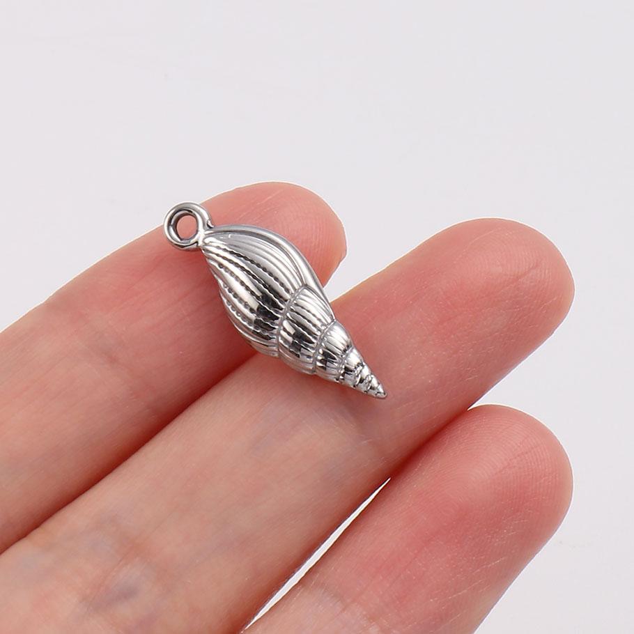 5 Stück/Los Persönlichkeit Meeres tier Anhänger Seestern Schildkröte Muschel Muschelschale Edelstahl Anhänger Für Schmuckherstellung Zubehör Zubehör