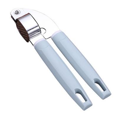 Presă de usturoi Oțel inoxidabil Mâner din plastic Tocător de usturoi Stoarcere ușoară Curățare Zdrobitor de usturoi