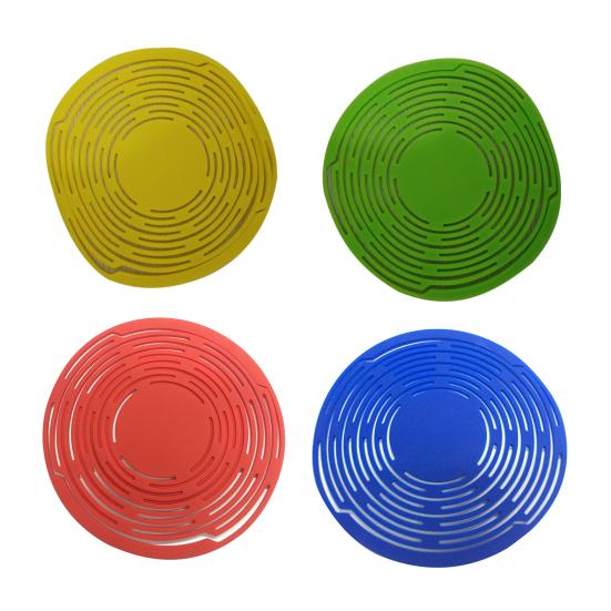 Silicone Wine Carrier Bag Multi-Use Storage Bag Drink Holder Mesh Coaster Kitchen Basket with Handle for Wine Bottle Fruits Hot Dishes