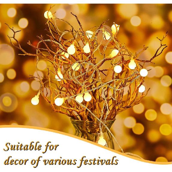 8 Pieces Dried Tree Branches Artificial Antler Branch Manzanita Branches Plastic Tree Branches for Decoration for Christmas Party Various Festivals