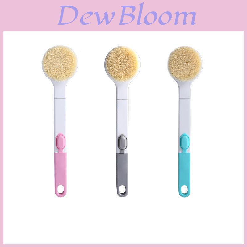 Silicone Shower Brush With Long Handle For Adults Bath Cleaning And Massage