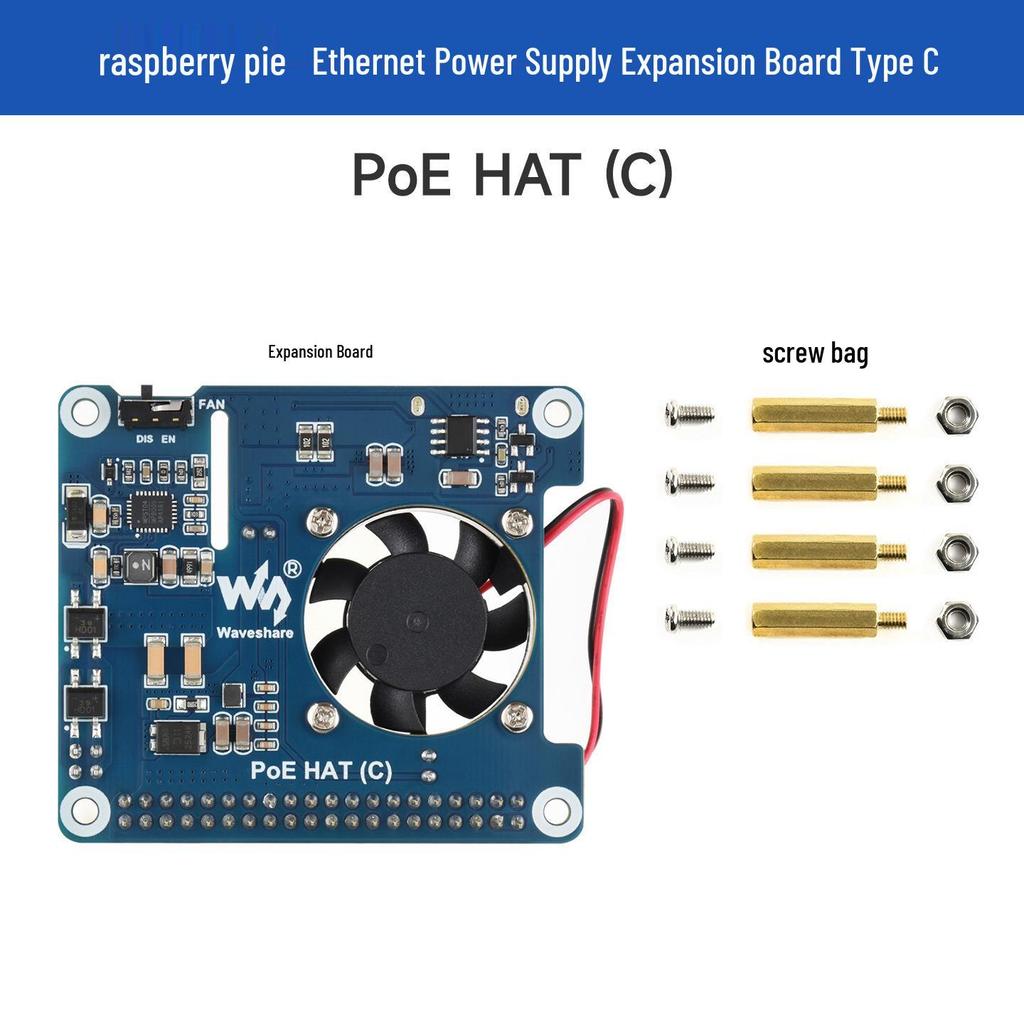 Raspberry Pi 4 Ethernet POE Power Supply Board, 802.3af/at Standards Compatible