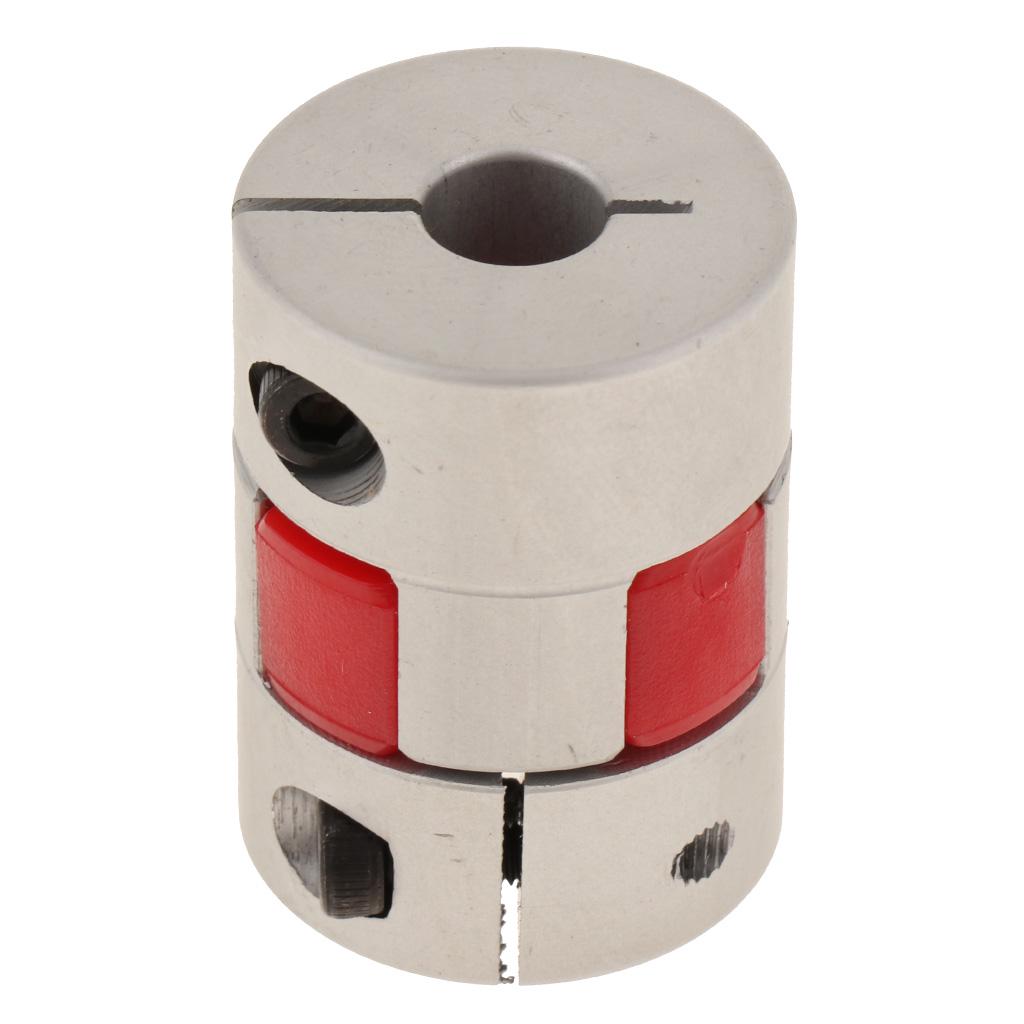 Aluminum Coupling Shaft Connect For Stepper Motor Flexible Clamp Plum Shaped Elastic Coupling Coupler 6/×8mm Plum Coupling Shaft