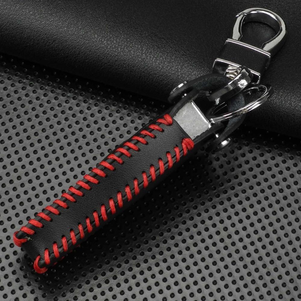 jingyuqin Fashion leather cover car key case Fit for mercedes benz Cla A180 A200 A260 A AMG Classe 2 buttons keychain keyring
