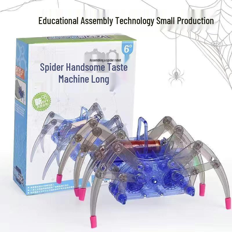 DIY Spider Robot Kit: Handmade Mechanical STEM Toy for Science Experiments