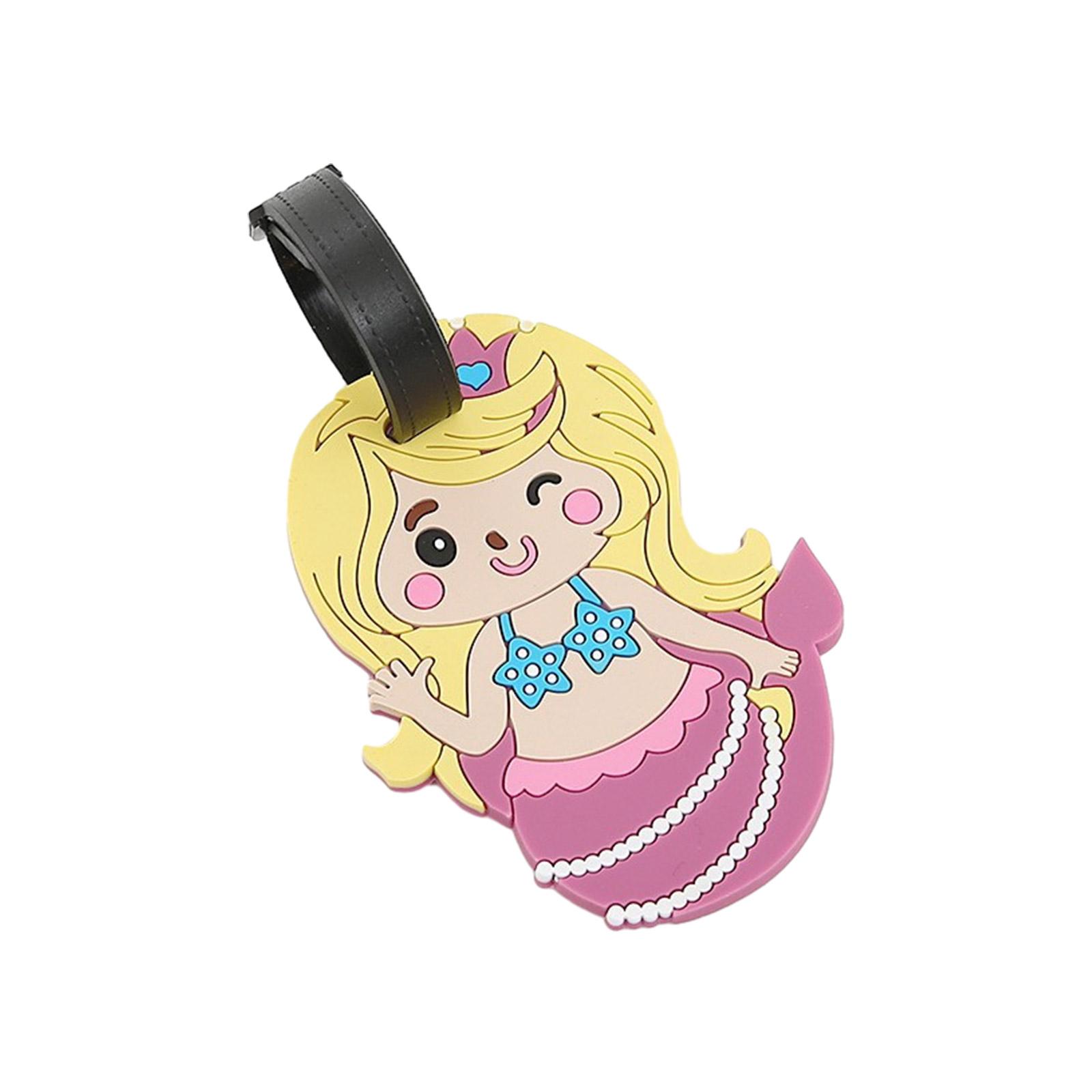 

Travel Accessory Suitcase Luggage Tags Portable Cute Cartoon Suitcase Label Baggage Identifier Backpack Tag with Loop A