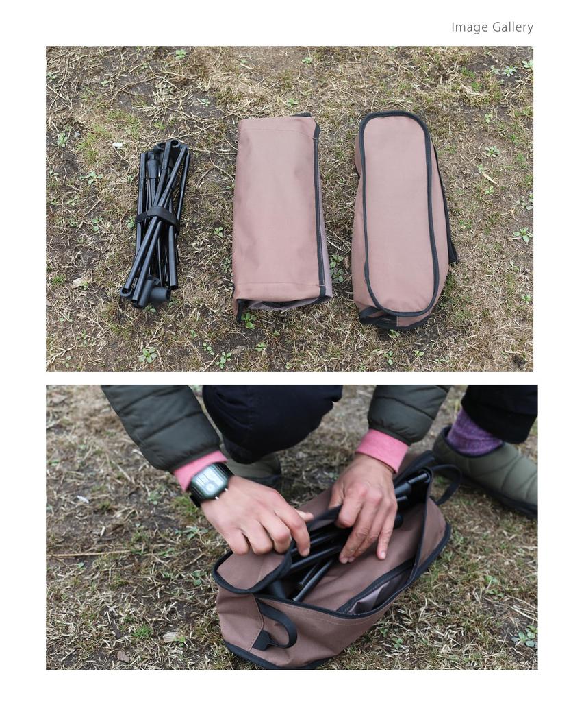 S'more Alumi High-Back Chair, Foldable, Compact, with Headrest and Storage Bag, Ultra-Lightweight, for Outdoor Camping (Green)