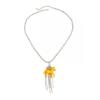 Lovely Horse Design Necklace Pendant Sweater Chain With Soft Tassels Adjustable 61+7cm Chain For Women